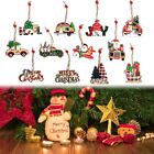 Ornaments Cartoon Gnome Santa Claus Christmas Hanging Decorations Wood Pendants