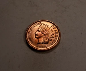 Centavo cabeza india 1897 * gema BU++ rojo * cuatro diamantes * XI435 - Imagen 1 de 2