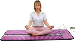 PHYMAT Far Infrared Amethyst Heating Pad(59x24inch) -Natural Crystal Heat Mat - Picture 1 of 4