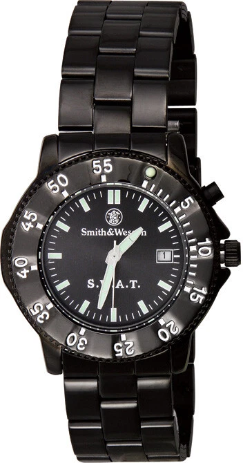 Smith & Wesson Black Mens SWAT Waterproof Watch W45M - Image 1 of 1