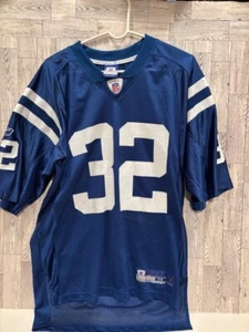 VTG Reebok Indianapolis Colts Edgerrin James #32 NFL Jersey Mens Size M Medium - Picture 1 of 5