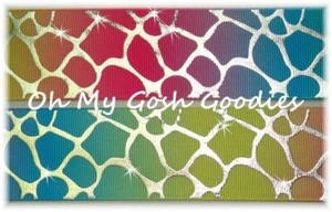 ÚLTIMO 1 - 1.5" - 3 YARDAS LÁMINA DE PLATA ARCO IRIS TYE CINTA GROSGRAIN PASTEL - Imagen 1 de 1