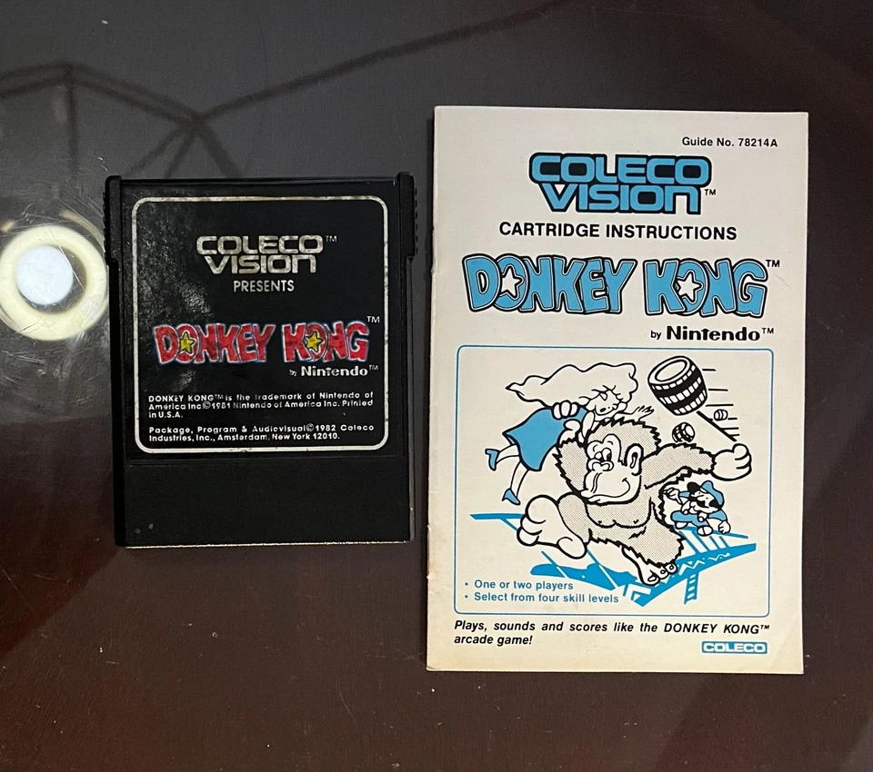 Donkey Kong ColecoVision Cartridge and manual - Image 1 of 1