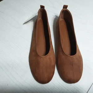 SCARPE DONNA TAGLIA 9,5 By - H&M Stockholm Svezia - camoscio marrone made in China - Foto 1 di 7
