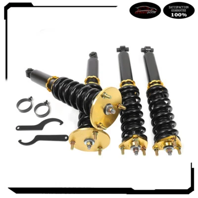 Yellow Coilovers Struts Shocks Suspension Kits Adj Height For 07-11 Lexus GS350 - Image 1 of 4