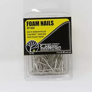 Uñas de espuma Woodland Scenics 1432 de 2" para paisaje de espuma de poliestireno subterráneo - Imagen 1 de 6
