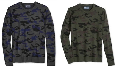 Nuevo Suéter Pullover American Rag Para Hombre Camuflaje Cuello Redondo Foto 1 de 3