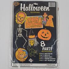Vintage Beistle 8 Piece Halloween Deorama Party Decorations New Factory Sealed