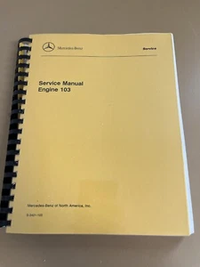 Mercedes-Benz Engine 103 Service Manual, Spiral-Bound - Foto 1 di 5