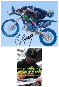 Foto firmada por Brian Deegan de 8x10 certificado de autenticidad prueba autografiada estilo libre motocross corredor... - Imagen 1 de 2