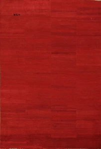 Lussuoso tappeto moderno in lana design massello Gabbeh - nuovo 7x10 piedi - Foto 1 di 18