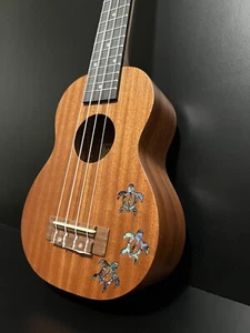 Maui Ukulele Co. Mahogany Soprano with Turtles Inlay - Picture 1 of 7