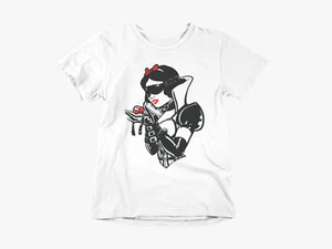 Princess White Bondage T-Shirt. Bedplay & Kink by Subculture - Picture 1 of 4