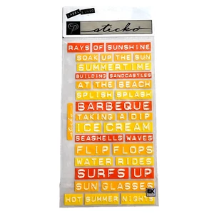 Sticko Label Lingo Aufkleber Sommerzeit Worte Sätze geprägt EK Erfolg - Bild 1 von 4