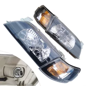 Headlights & Parking Corner Lights Left & Right Kit For 93-97 Toyota Corolla NEW - Picture 1 of 6