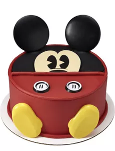 DecoSet® Disney Mickey Mouse Cake Topper 7-Piece Topper Set with Ears Eyes Bu... - Picture 1 of 4