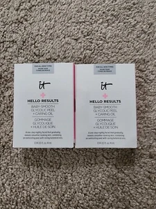 NIB IT Cosmetics Baby-Smooth Glycolic Peel +Caring Oil .14oz Lot Of 2 - Picture 1 of 2