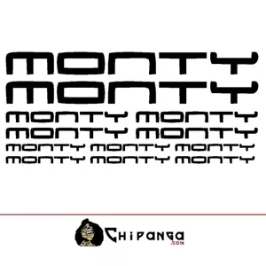 Kit Pegatinas MONTY modelo 3 Autocollant Aufkleber Sticker Vinyl Decals Adesivi - Imagen 1 de 1