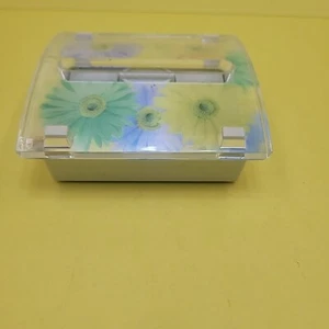 Post-it Note Dispenser 3-D Floral Flowers Daisy Refillable Pop-up Lucite Weight - Picture 1 of 5