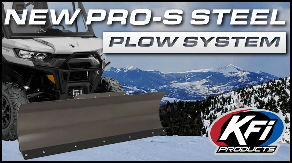 KFI 54" 2.0 Pro-S Steel Snow Plow Kit for 2005-2016 Kawasaki Mule 600 / 610 - Image 1 of 4