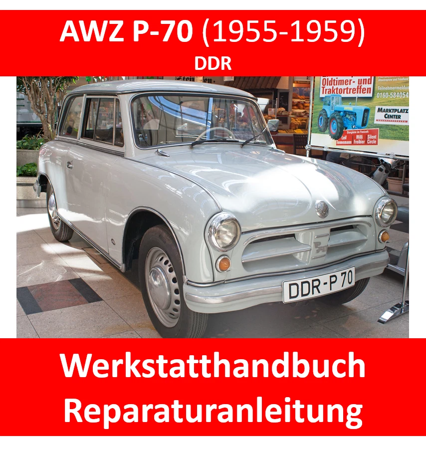 AWZ P70 DDR WERKSTATTHANDBUCH E-BOOK REPARATURANLEITUNG BEDIENUNG ERSATZTEILE - Bild 1 von 1
