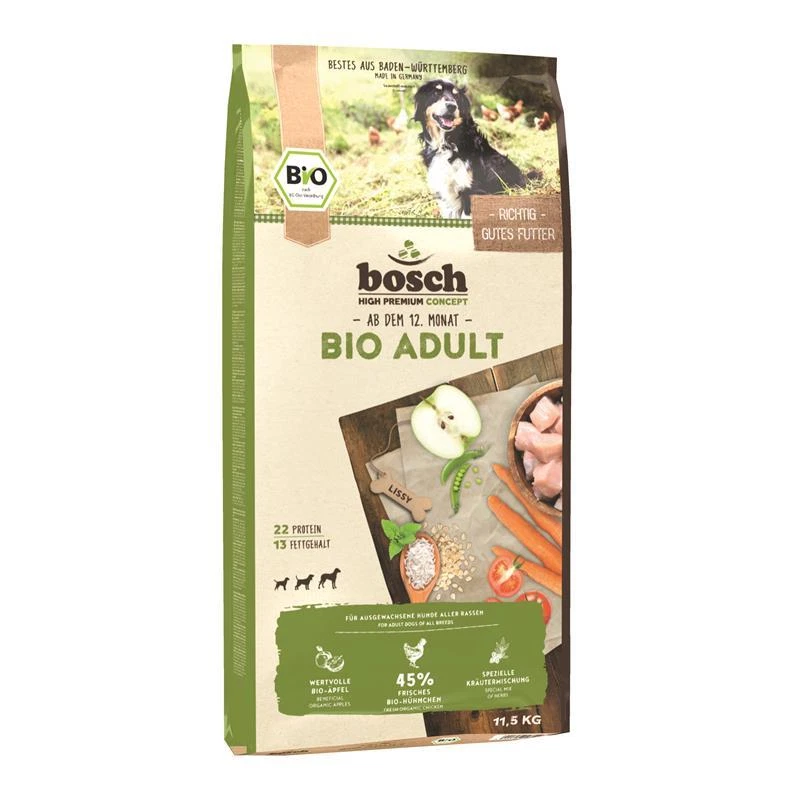 Bosch Bio Adult Hühnchen & Apfel | 11,5 kg Hundefutter trocken - Bild 1 von 1