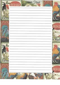 20 Sheets 5 Envelopes A5 Letter Writing Set: Vintage eggs labels - Picture 1 of 1