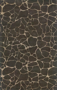 Gray Animal Print Giraffe Shapes Wool All-Over Area Rug 48108 - Aprx 10' x 13' - Picture 1 of 1