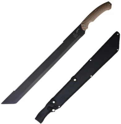 Machete diente de sierra Katz 20" hoja de acero inoxidable mango sintético de goma Foto 1 de 3