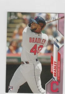Bobby Bradley RC 2020 Topps Mini On Demand Pink Parallel 23/25 #23 Indians - Picture 1 of 1