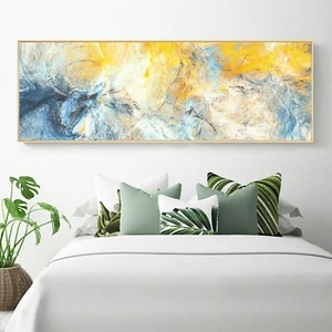 Arte abstracto con tinta pintura al óleo lienzo de seda póster dormitorio decoración de pared sin marco A688 - Imagen 1 de 8