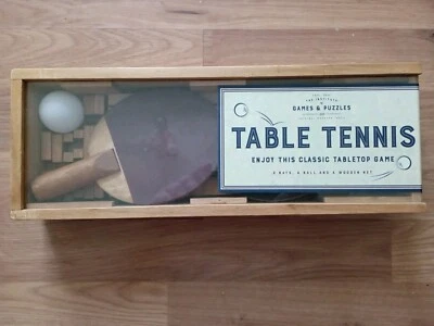 The Institute Of Games & Puzzles Table Tennis Set Retro Look New In Box  - Image 1 of 4