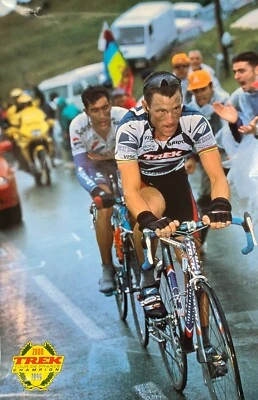 Póster de Trek Campeón Lance Armstrong Tour de Francia 2000 Original De Colección Foto 1 de 2