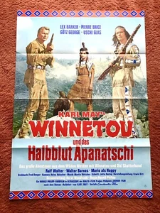 Winnetou und das Halbblut Apanatschi Kinoplakat Poster A1, 1972, Barker, Brice - Bild 1 von 2