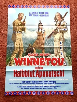 Winnetou und das Halbblut Apanatschi Kinoplakat Poster A1, 1972, Barker, Brice - Bild 1 von 2
