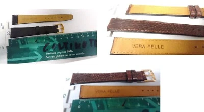 CINTURINI "VERA PELLE" MISURA EXTRA LUNGHI per OROLOGI , Strap watch, J18.51.XL - Immagine 1 di 4