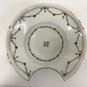 Antique French Faience Barbers Bleeding Bowl ceramic c1800 - Picture 1 of 4