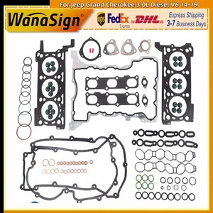 Full Head Gasket Set For 2014-19 Jeep Grand Cherokee 3.0L Diesel V6  68211174AA - Picture 1 of 9