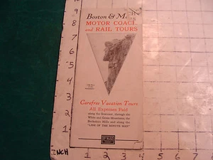 Vintage travel brochure: BOSTON & MAINE Motor coach & Rail Tours, 1928, 24pgs - Picture 1 of 7