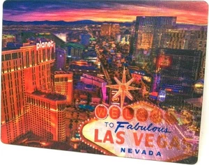 Las Vegas Strip Luftaufnahme Blick nach Süden 3D Postkarte - Bild 1 von 2