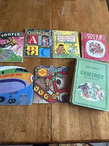 1972 Little Golden Book Set Of 4 Bert's Hall, Tootle, Jingle Bells, Chipmunks + - Picture 1 of 13
