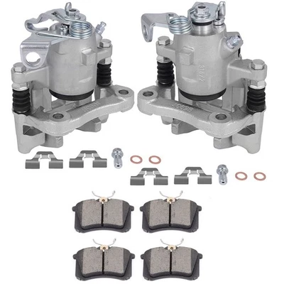 For 2000-2006 Audi TT Quattro Rear Brake Calipers Assembly w/ Ceramic Pads Foto 1 de 4