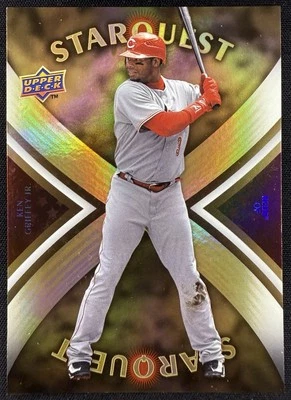 2008 Upper Deck Starquest Gold Ultra Rare Buyback Ken Griffey Jr #SQ-51 Reds - Image 1 of 2