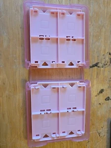 Pink Square Nintendo DS Plastic Game Cartridge Holder Case OEM Authentic - Picture 1 of 3