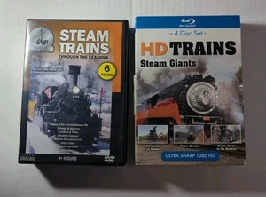 Steam Trains Through the Seasons on DVD + HD Trains Steam Giants on blu-ray - Picture 1 of 7