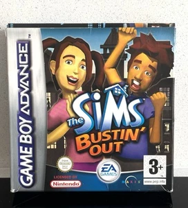 The Sims Bustin' Out Gameboy Advanced GBA Boxed CIB PAL Complete - Picture 1 of 11