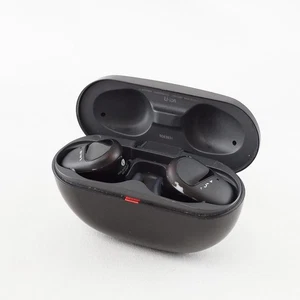 SONY WF-SP800N Black Wireless Noise Cancelling Earphones Japan USED - Picture 1 of 9