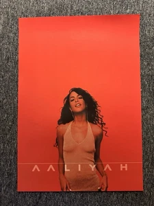 RARE UNUSED VINTAGE 60x42cm SMALL RECORD STORE POSTER - AALIYAH 2001) - Imagen 1 de 2