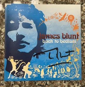 *FIRMADO* James Blunt - ¡Portada de CD Back To Bedlam autografiada!! - Imagen 1 de 1