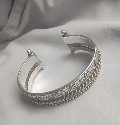 James Avery 925 Silver & Bronze Cuff Stack Bracelet Retired 38g - Image 1 of 4